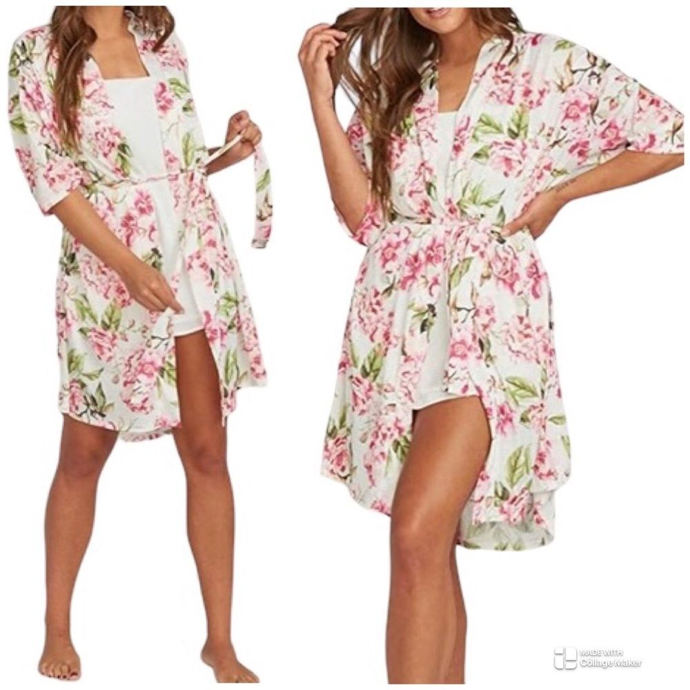 Show Me Your MuMu Floral Brie Robe One Size